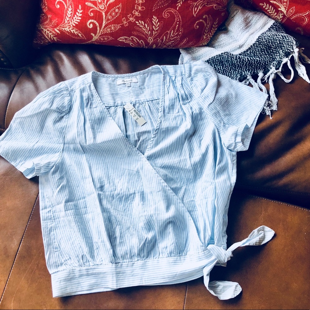 {Madewell} Side Tie Wrap Top - Picture 4 of 8